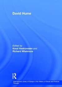 ヒューム研究論文集<br>David Hume (International Library of Essays in the History of Social and Political Thought)