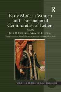 近代初期女性と越境する手紙コミュニティ<br>Early Modern Women and Transnational Communities of Letters (Women and Gender in the Early Modern World)