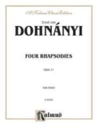 4 Rhapsodies， Op. 11 (00-K02259)