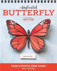 Illustrated Butterfly Page-a-Month Easel 2017 Calendar （DES SPI）