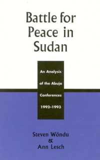 Battle for Peace in Sudan : An Analysis of the Abuja Conference, 1992-1993