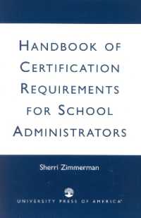 Handbook of Certification Requirements for School Administrators