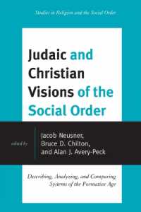 Judaic and Christian Visions of the Social Order : Describing, Analyzing and Comparing Systems of the Formative Age (Jacob Neusner Series: Religion/social Order)