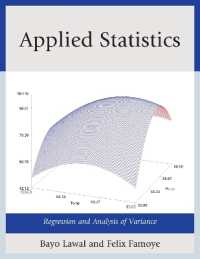Applied Statistics : Regression and Analysis of Variance