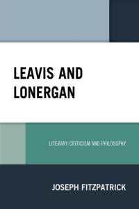 Leavis and Lonergan : Literary Criticism and Philosophy