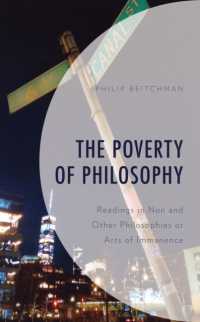 The Poverty of Philosophy : Readings in Non and Other Philosophies or Arts of Immanence