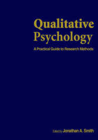 心理学における定性アプローチ<br>Qualitative Psychology : A Practical Guide to Research Methods