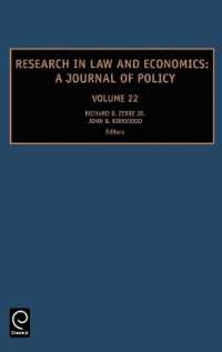 Research in Law and Economics : A Journal of Policy (Research in Law and Economics)