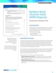 Barkley's Quick Check for Adult ADHD Diagnosis （1 UNBND）