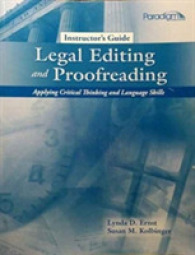Legal Editing and Proofreading : Instructor's Guide with Instructor Resources -- Paperback