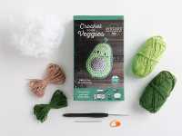 Crochet Your Veggies Amigurumi Kit Avocado : Everything You Need Is Included: 100%-Cotton Yarn, Crochet Hook, Stitch Marker, Tapestry Needle, Fiberfill, Step-by-Step Leaflet, and Exclusive Instruction Videos; Beginner Friendly! (Crochet Your Veggies