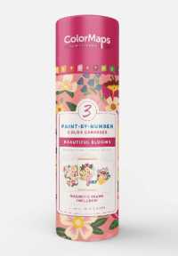 ColorMaps Paint-by-Number Beautiful Blooms : Everything You Need to Create 3 Beautiful Paintings: 3 Colored-Line Canvases, 12 Acrylic Paint Pots, 1 Magnetic Frame, 2 Paintbrushes, and Instruction Leaflet Included! (Colormaps)