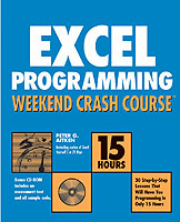 Excel Programming Weekend Crash Course (Weekend Crash Course)