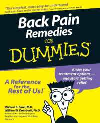 Back Pain Remedies for Dummies (For Dummies (Computer/tech))