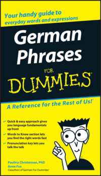 German Phrases for Dummies (For Dummies (Language & Literature)) （Bilingual）