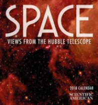 Space 2018 Calendar : Views from the Hubble Telescope （MIN WAL）