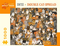 Ditz Double Cat-spread 1000-piece Jigsaw Puzzle -- Other merchandise