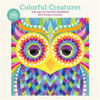 Colorful Creatures 2019 Sticker Calendar （WAL）
