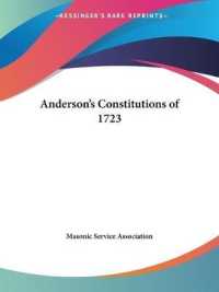 Anderson's Constitutions of 1723 (1924)
