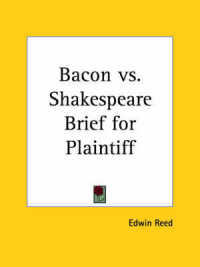 Bacon Vs. Shakespeare Brief for Plaintiff (1897)