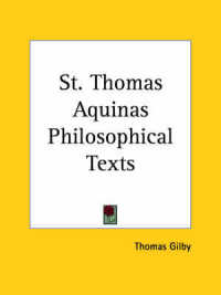 St. Thomas Aquinas Philosophical Texts (1951)