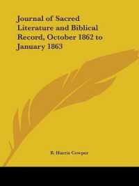Journal of Sacred Literature and Biblical Record (October 1862-January 1863)