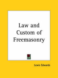 Law and Custom of Freemasonry (1928)