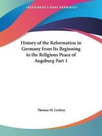 History of the Reformation (Reformation in Germany from Its Beginning to the Religious Peace of Augsburg) Vol. 1 (1906)