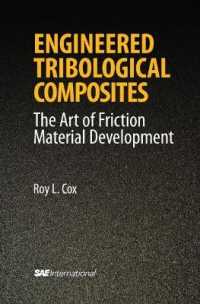 Engineered Tribological Composites : The Art of Friction Material Development (Premiere Series Books)