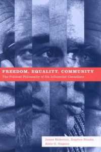 Freedom, Equality, Community : The Political Philosophy of Six Influential Canadians
