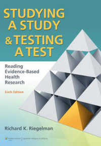 Studying a Study & Testing a Test : Reading Evidence-Based Health Research （6 PAP/PSC）