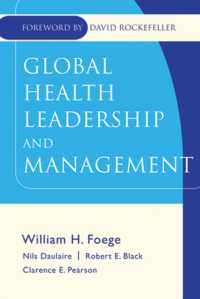 保健のリーダーシップ<br>Global Health Leadership and Management (J-b Public Health/health Services Text)