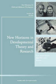 New Horizons in Developmental Theory and Research (New Directions for Child and Adolescent Development)