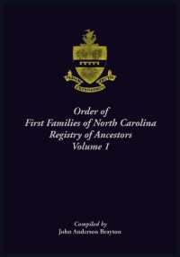 Order of First Families of North Carolina Registry of Ancestors, Volume 1