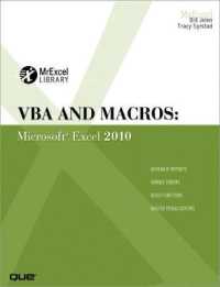 VBA and Macros : Microsoft Excel 2010 (Mrexcel Library) （1ST）