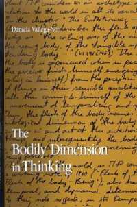 The Bodily Dimension in Thinking (Suny series in Contemporary Continental Philosophy)
