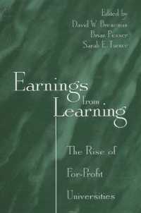 Earnings from Learning : The Rise of For-Profit Universities (Suny series, Frontiers in Education)