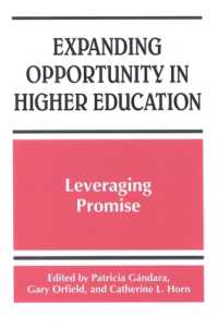 Expanding Opportunity in Higher Education : Leveraging Promise (Suny series, Frontiers in Education)