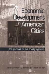 Economic Development in American Cities : The Pursuit of an Equity Agenda (Suny series in Urban Public Policy)