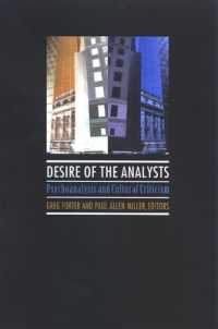 Desire of the Analysts : Psychoanalysis and Cultural Criticism (Suny series in Psychoanalysis and Culture)