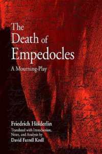 The Death of Empedocles : A Mourning-Play (Suny series in Contemporary Continental Philosophy)