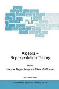 Algebra : Representation Theory (NATO Science Series II : Mathematics, Physics and Chemistry (Pap) Volume 28)