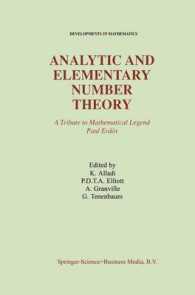 Analytic and Elementary Number Theory : A Tribute to Mathematical Legend Paul Erdos : the Ramanujan Journal Volume 2, Nos 1/2, 1998 (Developments in M