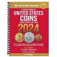 A Guide Book of United States Coins 2024: 77th Edition : The Official Red Book (A Guide Book of United States Coins) （77TH Large Print Spiral）