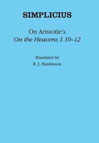 On Aristotle's 'on the Heavens 1.10-12' (Ancient Commentators on Aristotle)