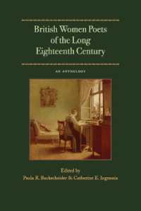 長い１８世紀のイギリス女性詩人詞華集<br>British Women Poets of the Long Eighteenth Century : An Anthology