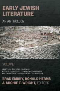 Early Jewish Literature, Vol 1 : An Anthology