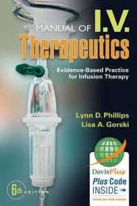 Manual of I.V. Therapeutics : Evidence-based Practice for Infusion Therapy (Manual of I.V. Therapeutics) （6 PAP/PSC）