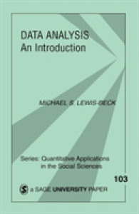 Data Analysis : An Introduction (Quantitative Applications in the Social Sciences)
