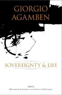 アガンベン論集：主権と生<br>Giorgio Agamben : Sovereignty and Life